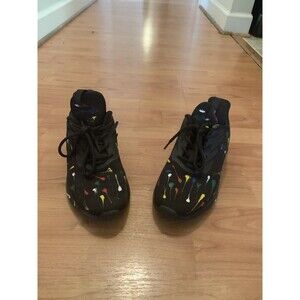 Soulsfeng Paint Splatter Men's Athletic Shoes Sneakers Cushion Training Size 8